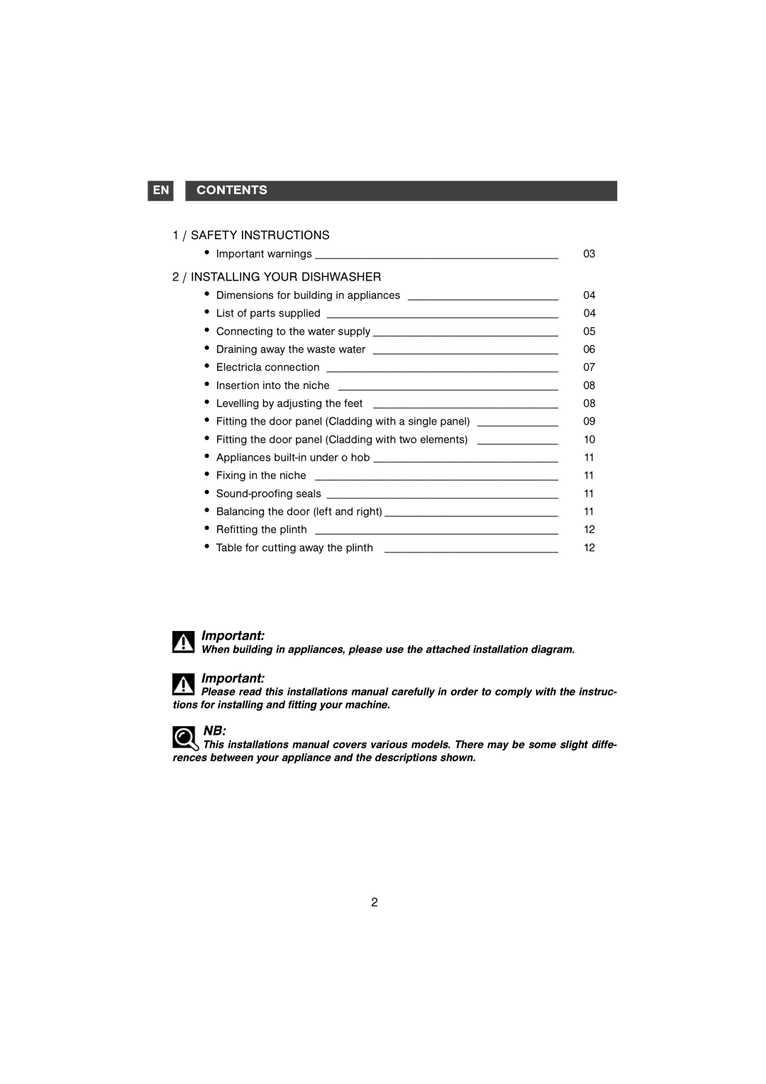 Samsung DMB58AHC/AND, DM-B58AHC/XET manual EN Contents 