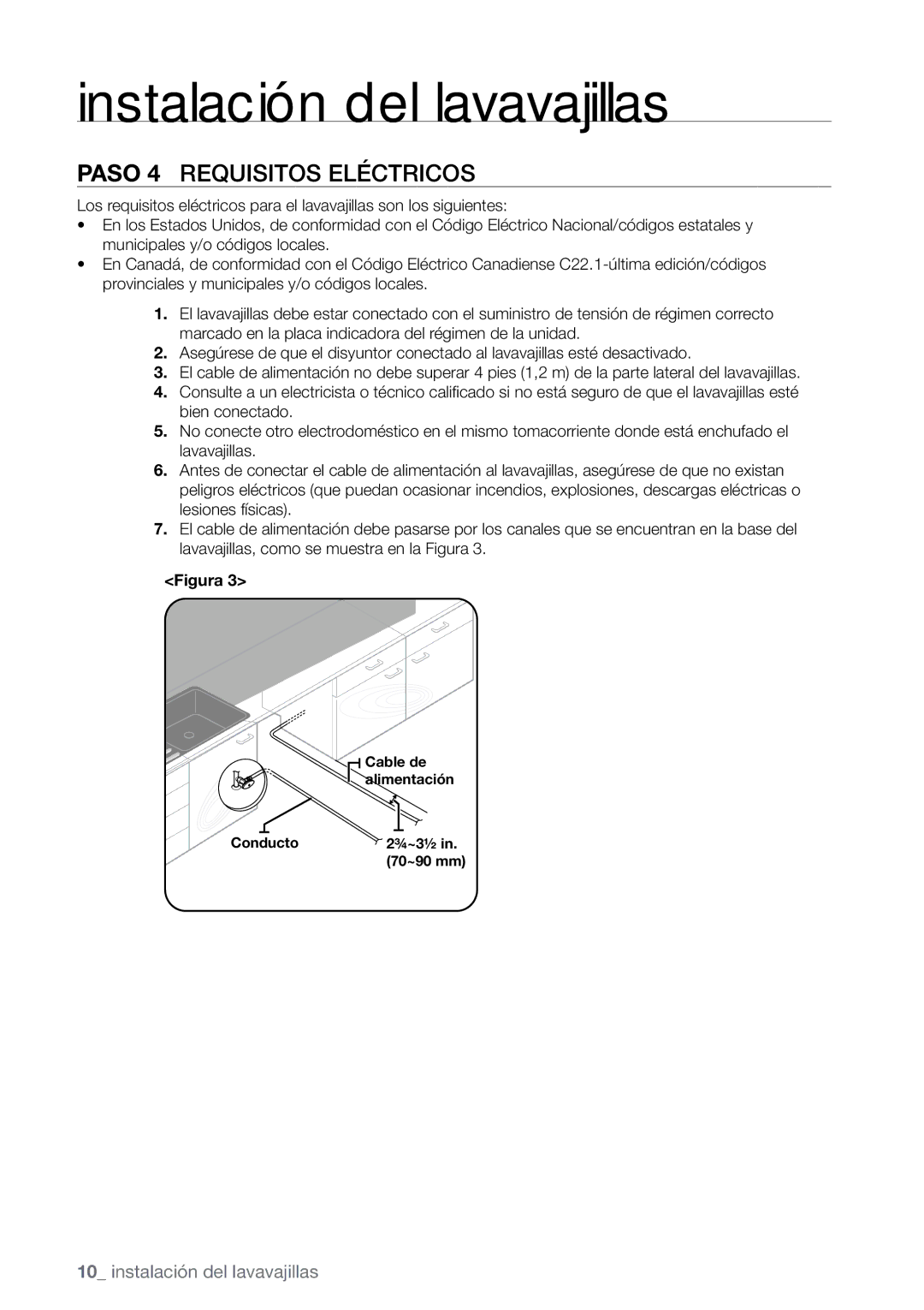 Samsung DMR57, DMR78, DMR77 manual Paso 4 Requisitos eléctricos 