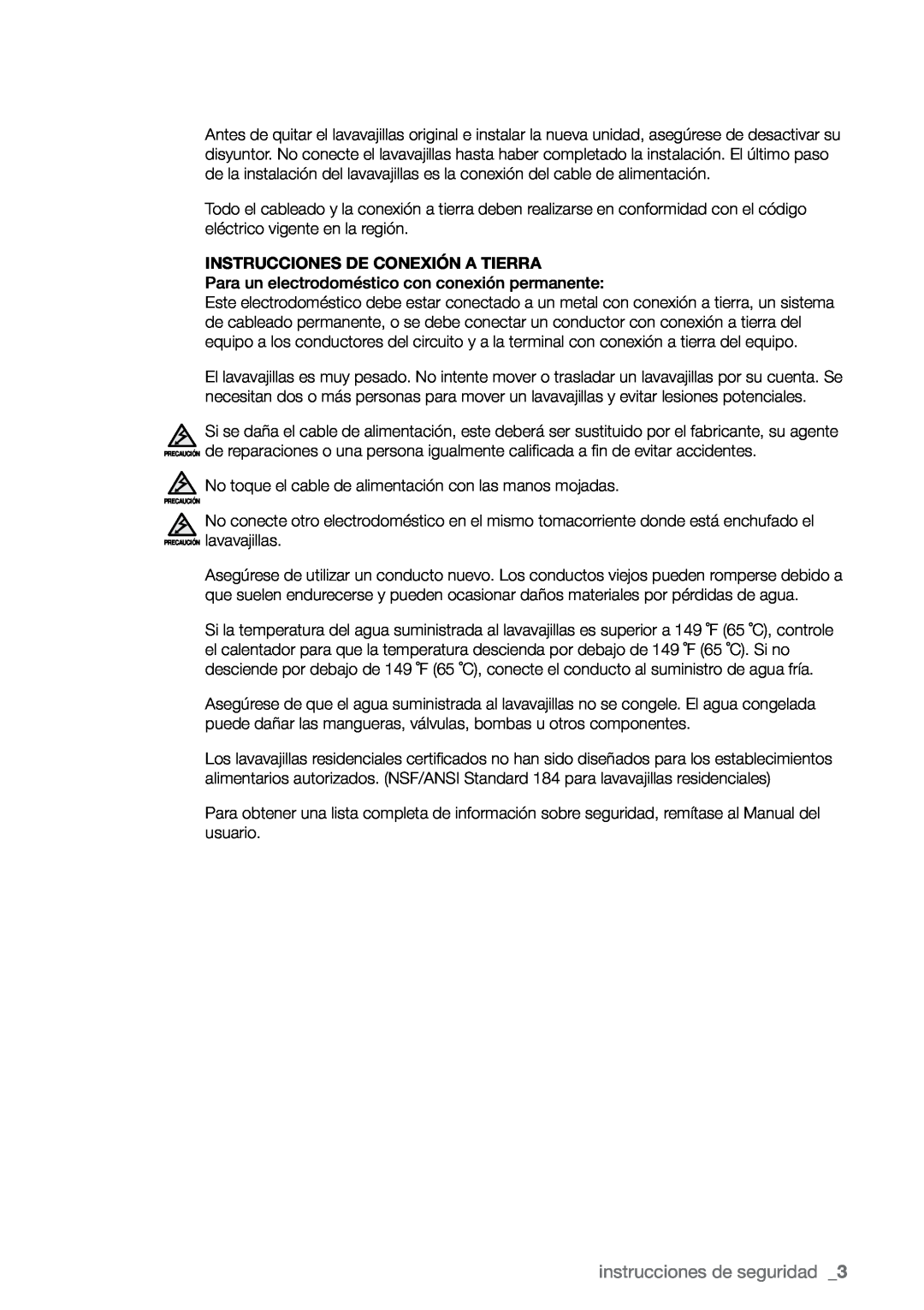 Samsung DMR78, DMR57, DMR77 manual instrucciones de seguridad , Instrucciones De Conexión A Tierra 