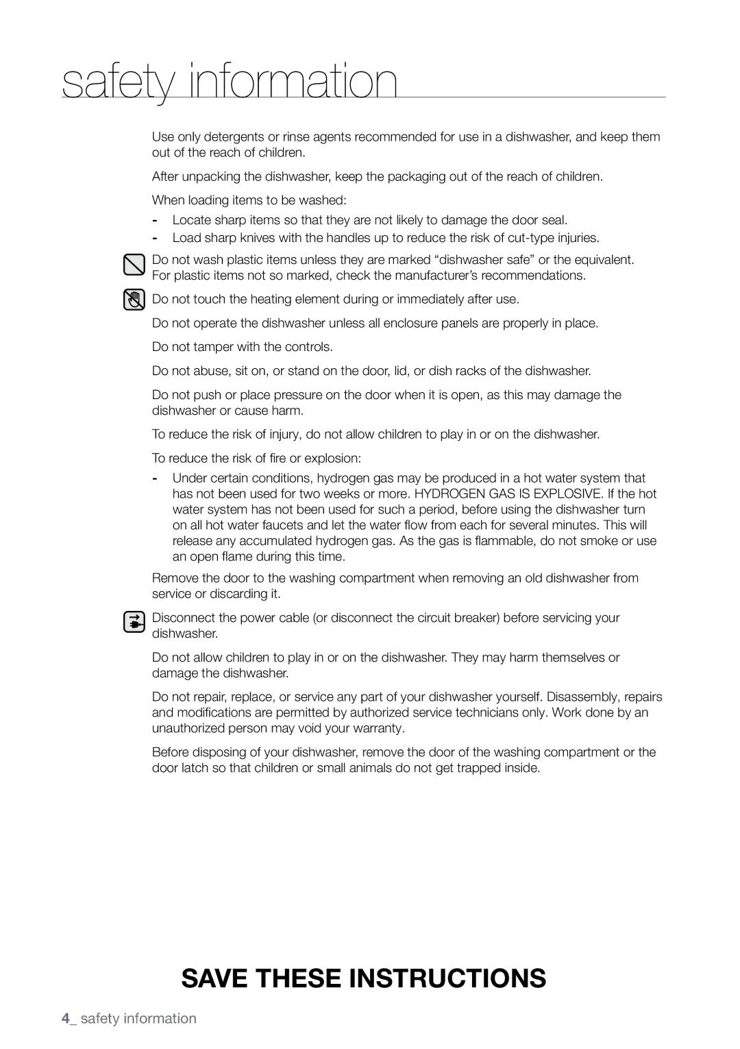 Samsung DMR78 manual Safety information 