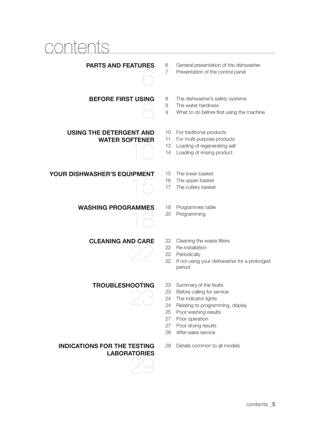 Samsung DMS790BUB/XEE manual Contents 