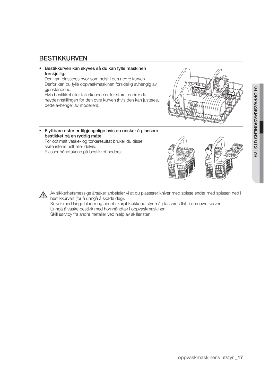 Samsung DMS790BUB/XEE manual Bestikkurven 