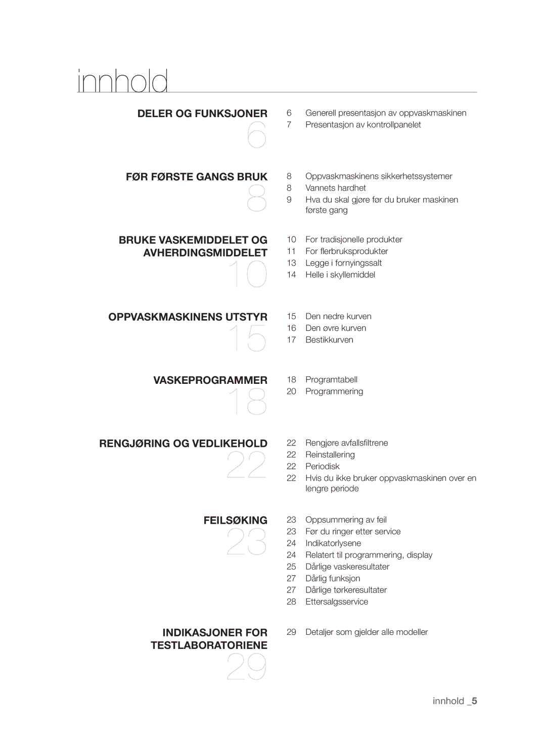 Samsung DMS790BUB/XEE manual Innhold 