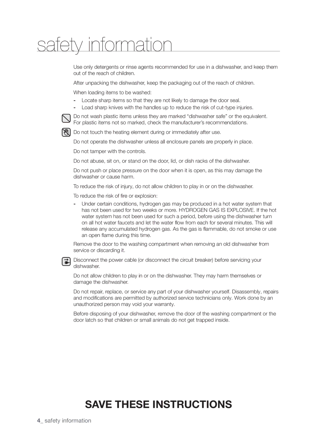 Samsung DMT300 Series manual Safety information 