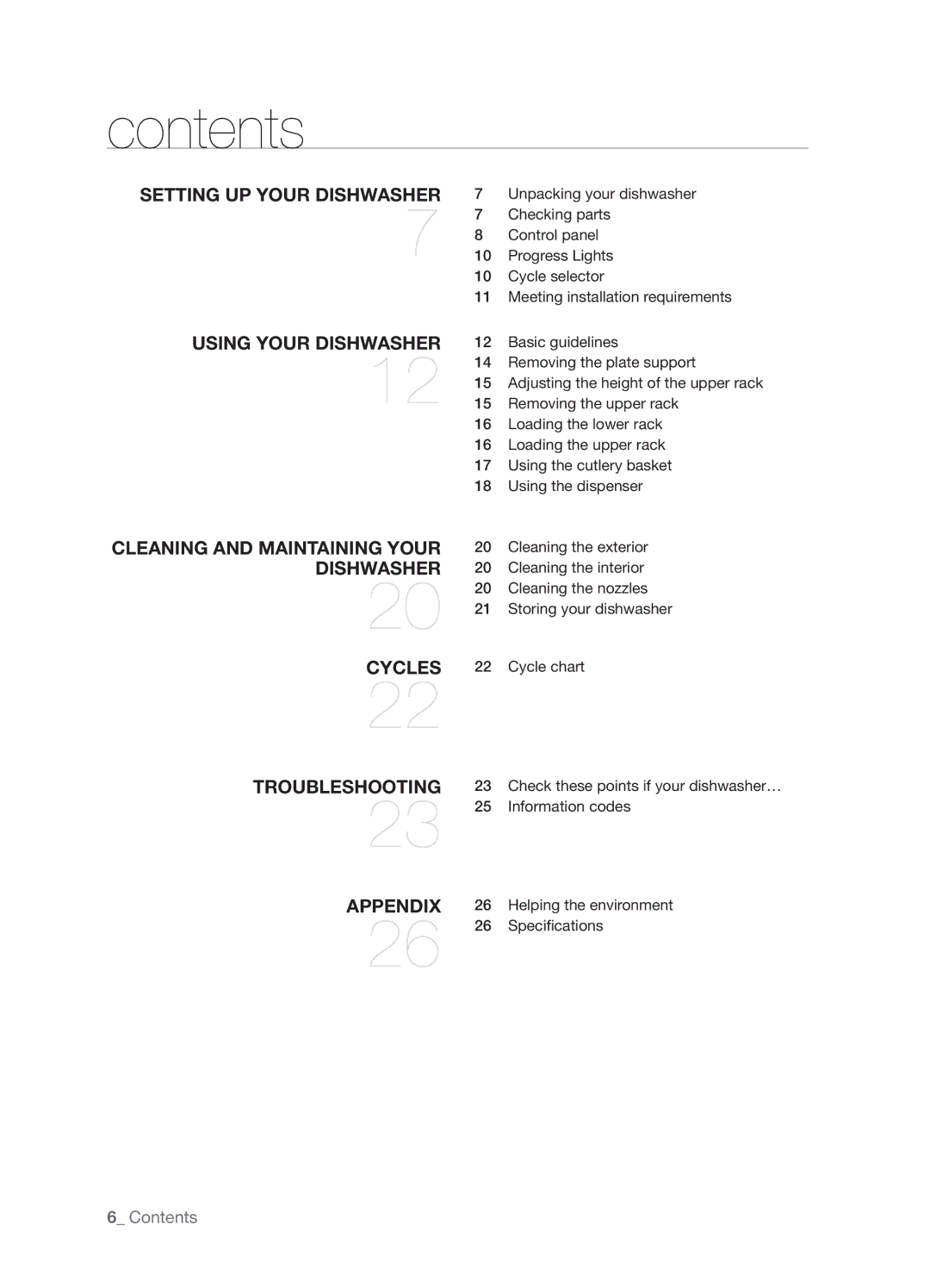 Samsung DMT300 Series manual Contents 