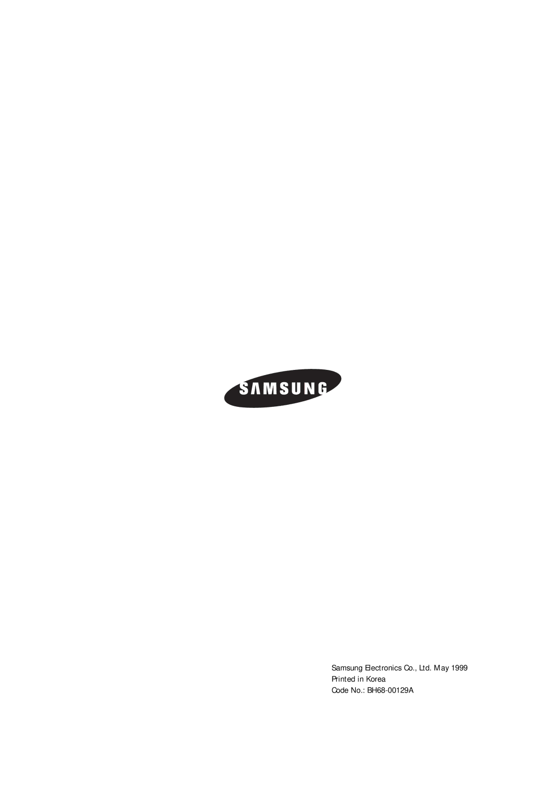 Samsung DP17LS/LT, DP15HS/HT manual Code No. BH68-00129A 