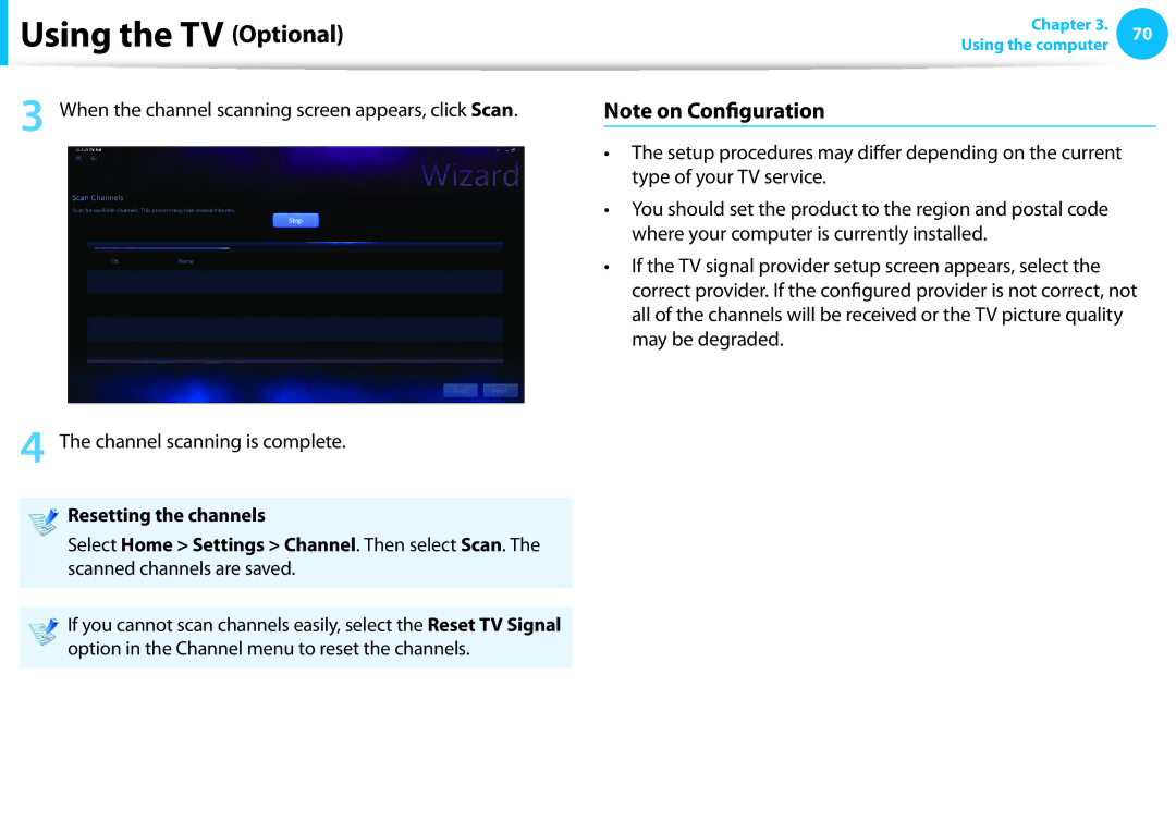 Samsung DP515A2GK01US user manual Using the TV Optional 