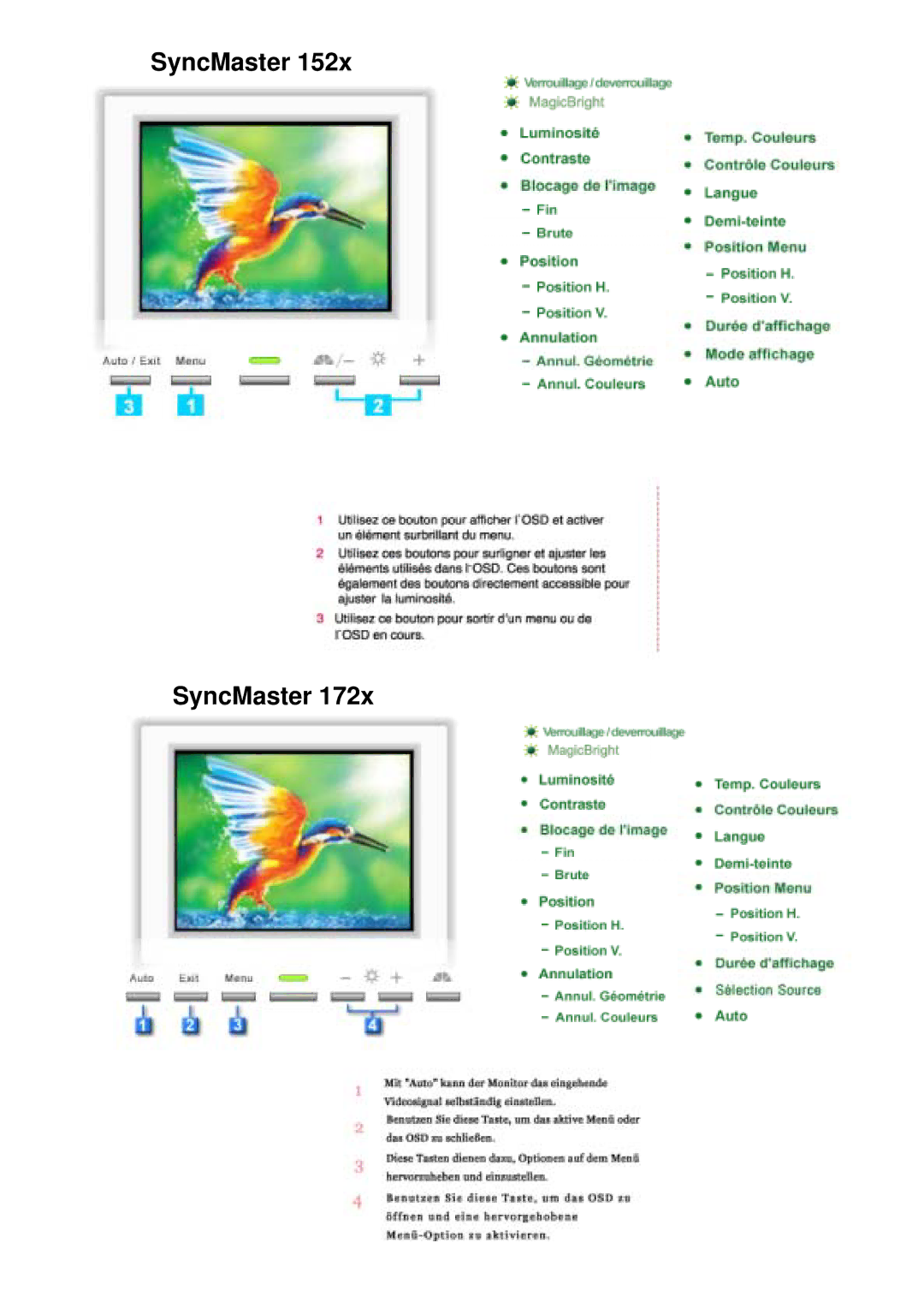 Samsung DS15ASDS/EDC, DS17BSDS/EDC, DS15ASZS/EDC manual SyncMaster 