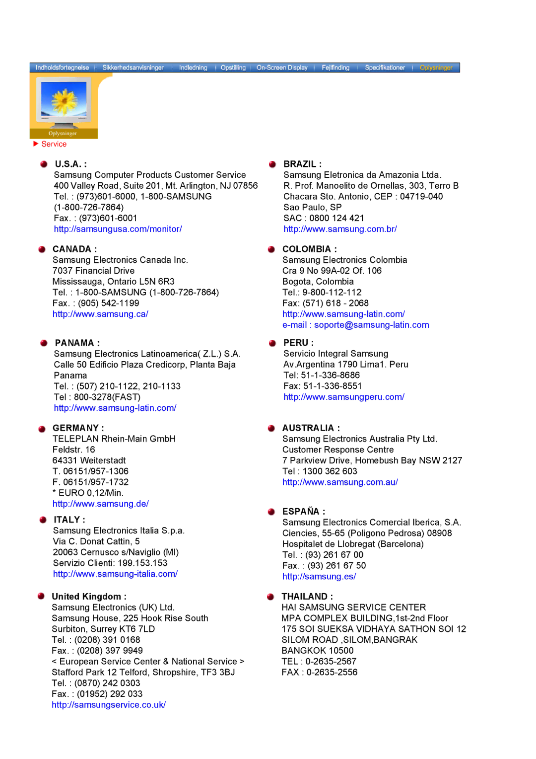 Samsung DS17BSDS/EDC, DS15ASDS/EDC manual Germany 