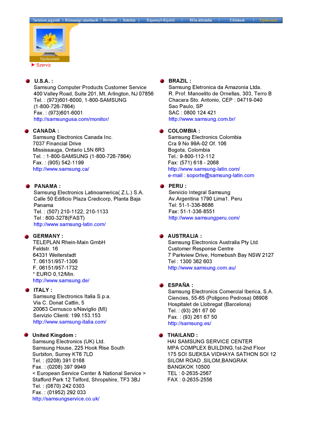 Samsung DS17BSDS/EDC, DS15ASDS/EDC manual Germany 