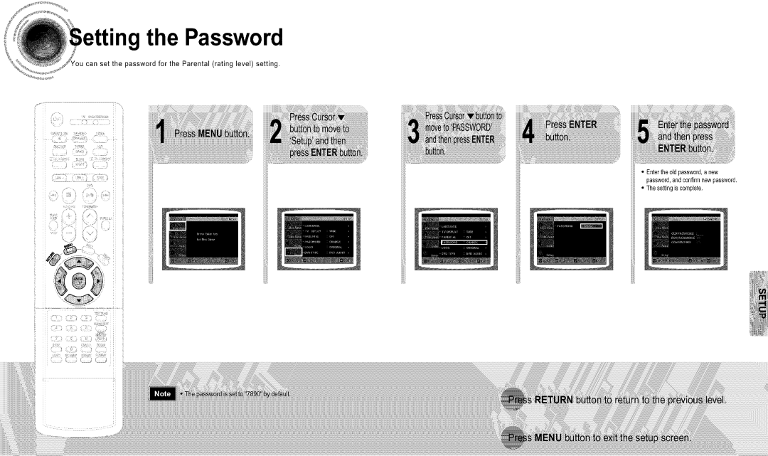 Samsung DS660T manual Password 