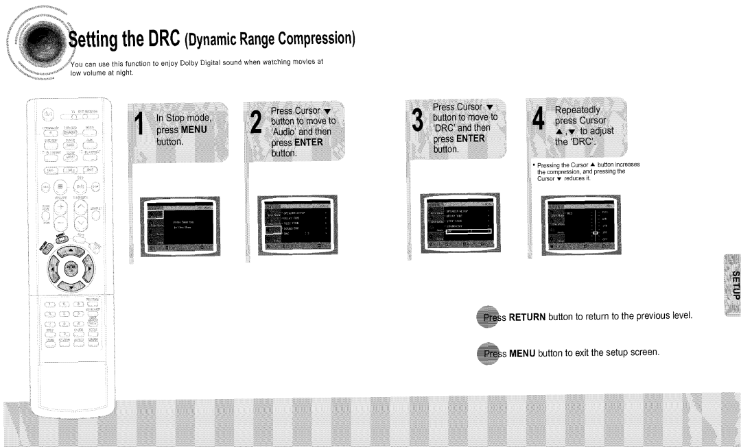 Samsung DS660T manual TheDRCDynamicRangeCompression 