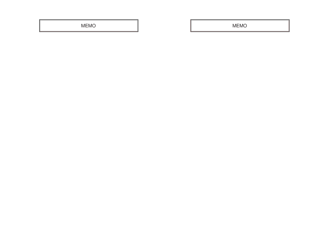 Samsung DSB-4700F manual Memo 