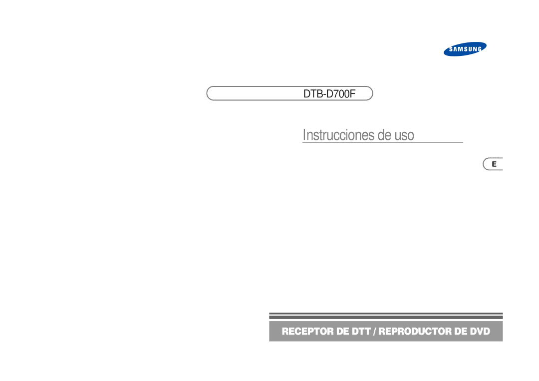 Samsung DTB-D700F manual Instrucciones de uso 