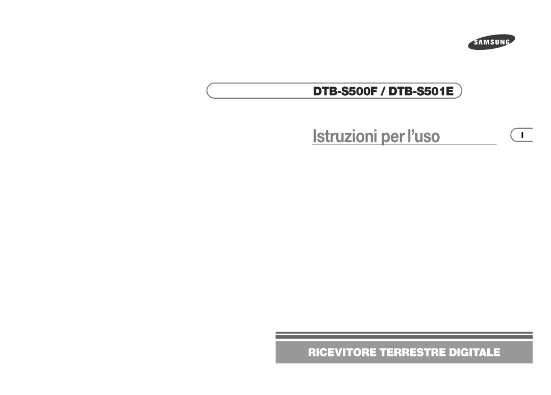 Samsung DTB-S500F, DTB-S501E manual Istruzioni per l’uso 