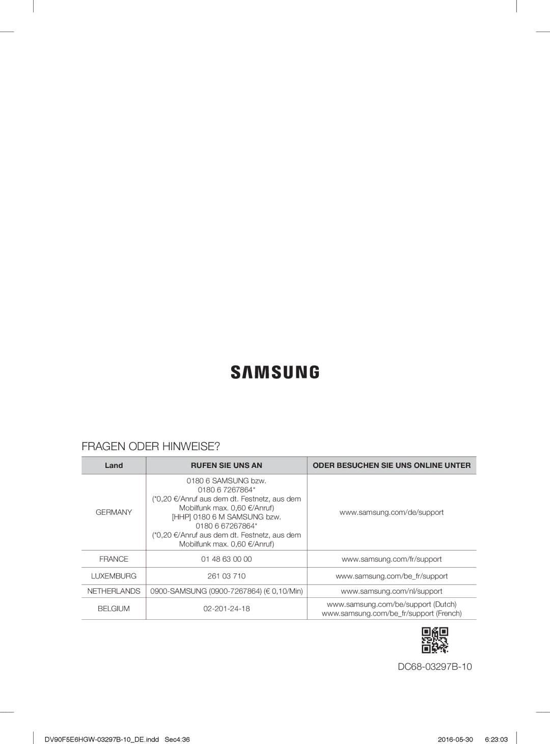 Samsung DV71F5E0HGW/EN manual Fragen Oder HINWEISE? 