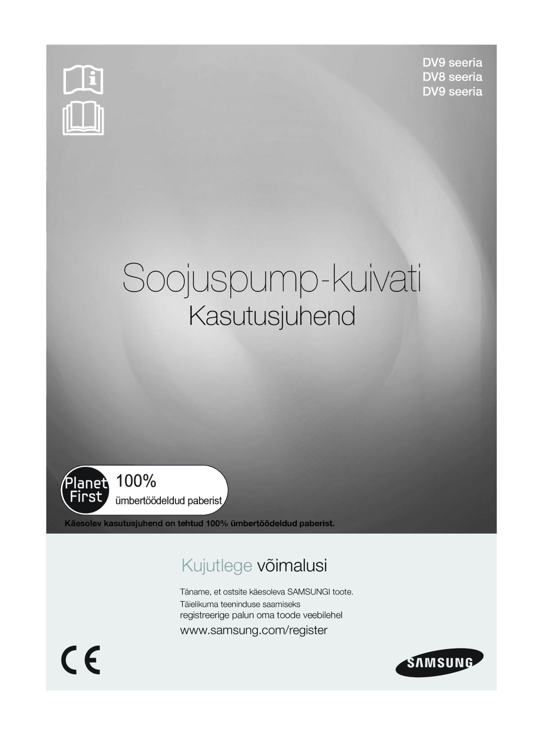 Samsung DV80F5E5HGW/EE manual Soojuspump-kuivati 