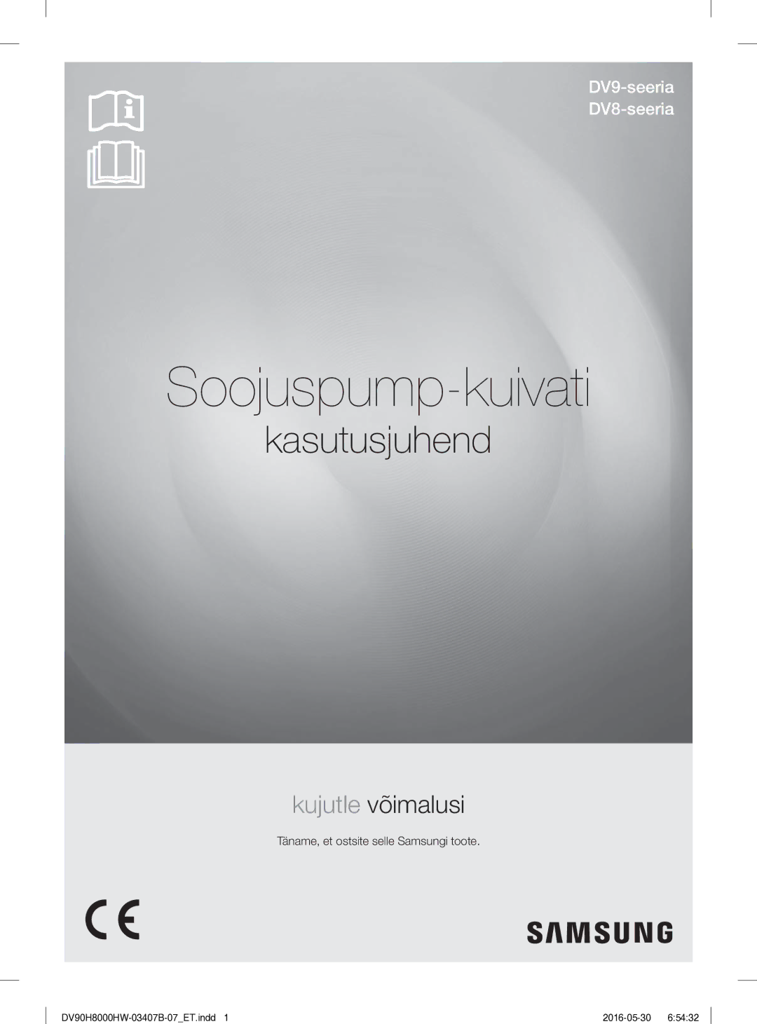 Samsung DV80H8100HW/EE manual Soojuspump-kuivati, Täname, et ostsite selle Samsungi toote 