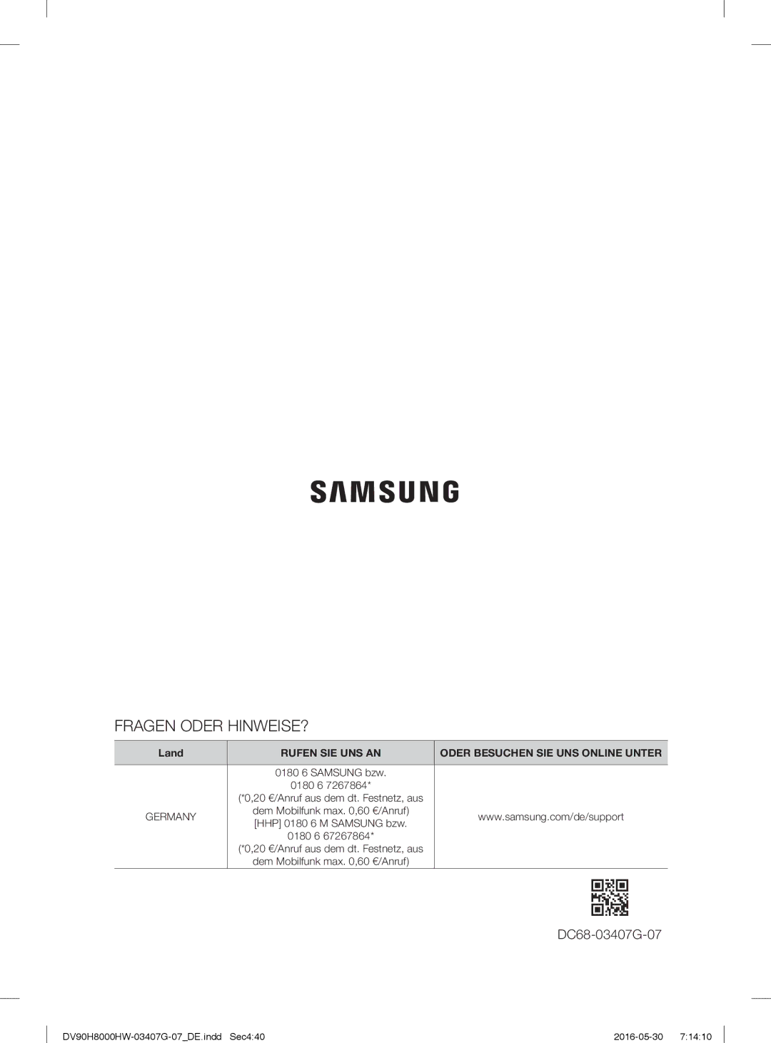 Samsung DV80H8100HW/EG, DV90H8000HW/EG manual Fragen Oder HINWEISE? 