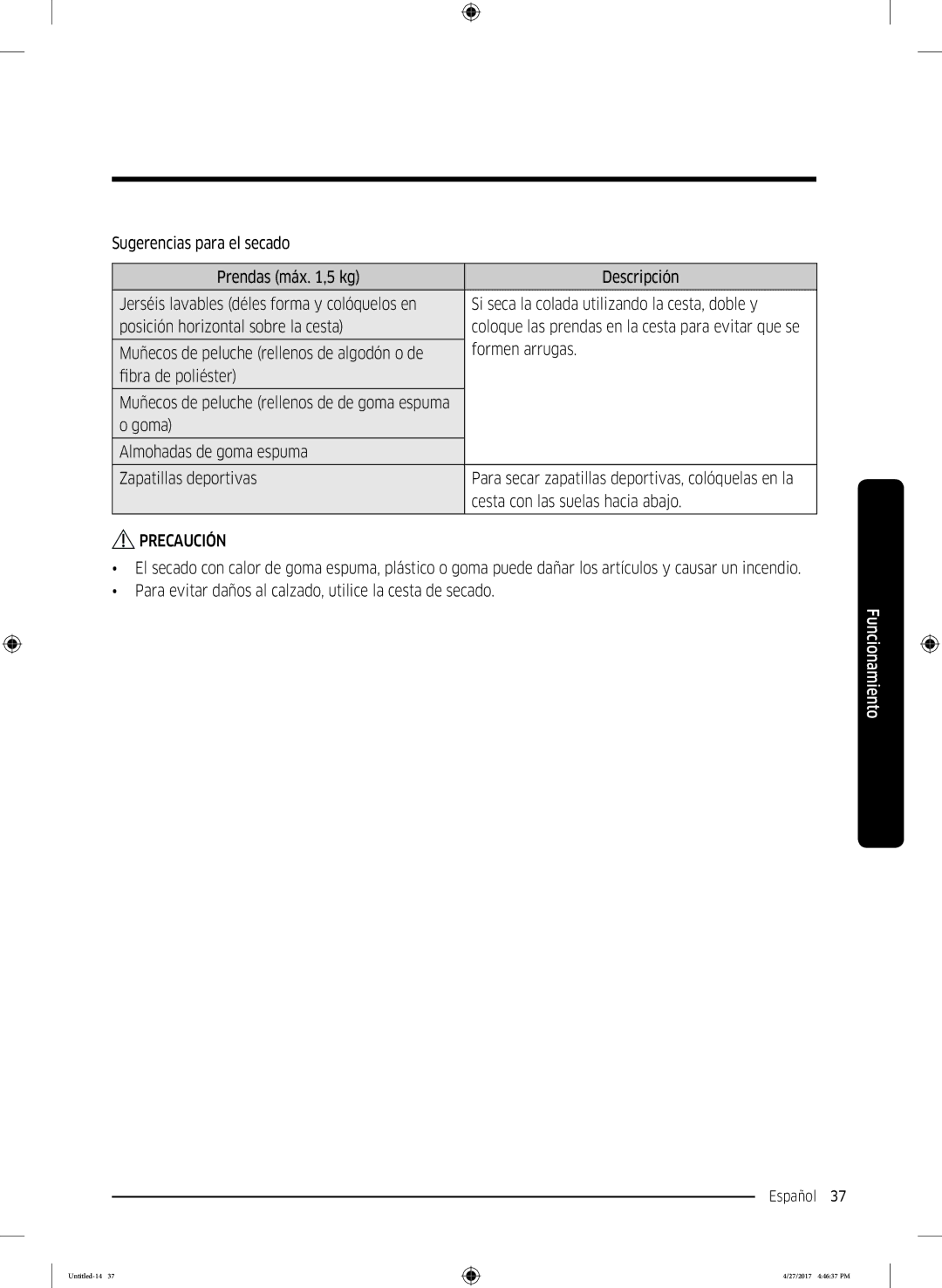 Samsung DV80M5010QW/EC, DV80M5010IW/EC manual Formen arrugas 