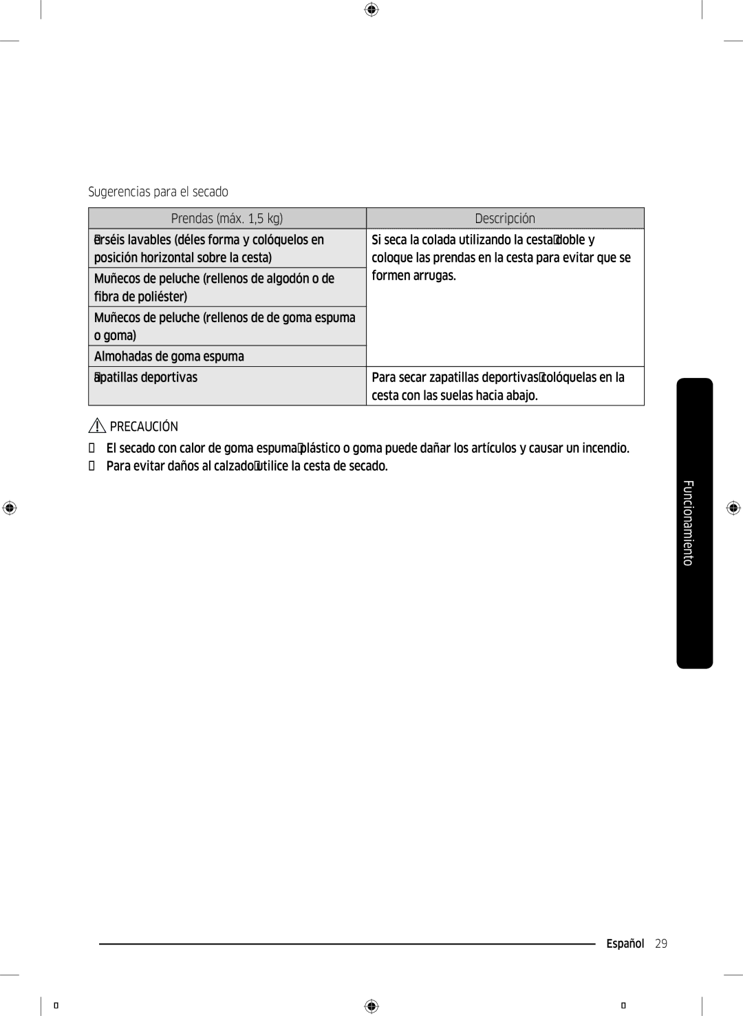 Samsung DV90M6200CW/EC, DV80M6210CW/EC manual Formen arrugas 