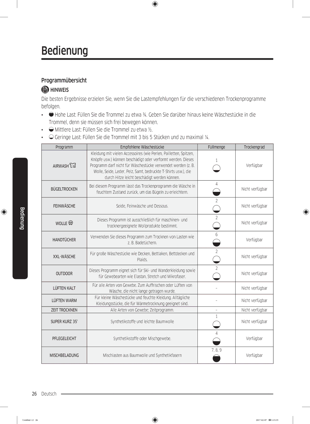 Samsung DV81M6210CX/EG, DV81M6210CW/EG, DV8XM6213EW/EG manual Airwash 