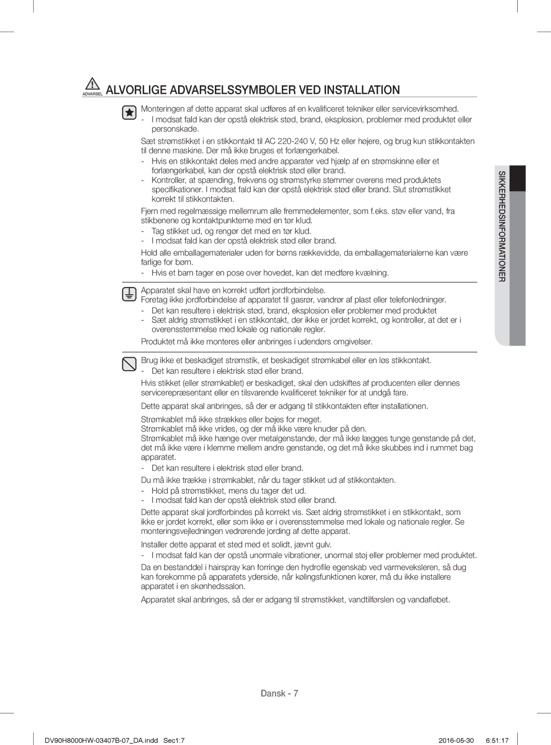 Samsung DV80H8100HW/EE, DV90H8000HW/EE manual DV90H8000HW-03407B-07DA.indd Sec17 2016-05-30 