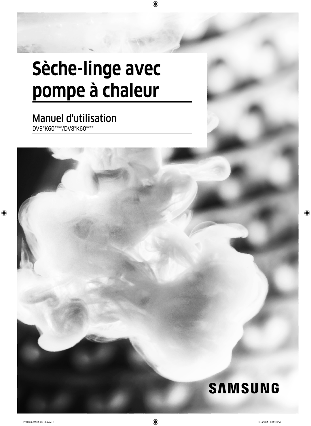 Samsung DV80K6010CW/EF, DV90K6000CW/EF manual Sèche-linge avec pompe à chaleur, DV9*K60****/DV8*K60 