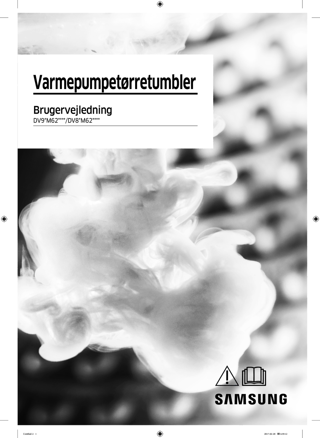 Samsung DV90M6200EW/EE manual Varmepumpetørretumbler 