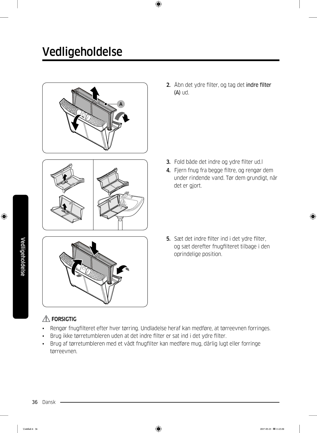 Samsung DV90M8204AW/EE manual Dårlig lugt Eller forringe Tørreevnen 