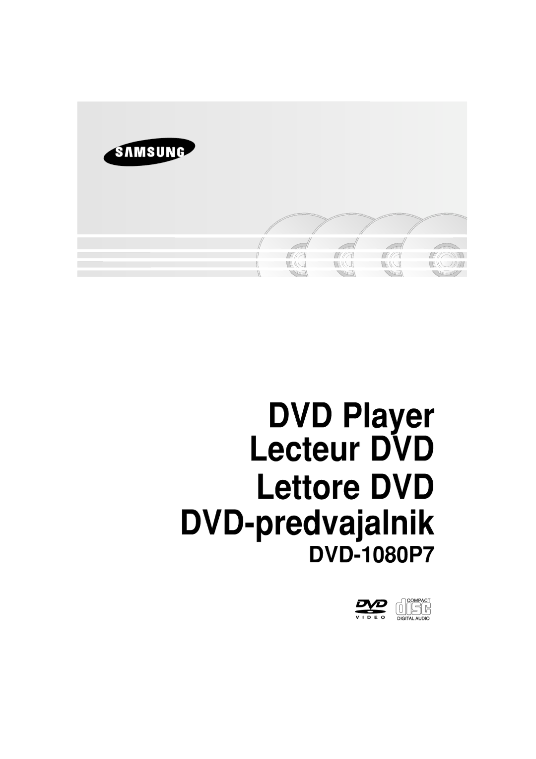 Samsung DVD-1080P7/XEG, DVD-1080P7/XSE, DVD-1080P7/AUS manual DVD Player Lecteur DVD Lettore DVD DVD-predvajalnik 