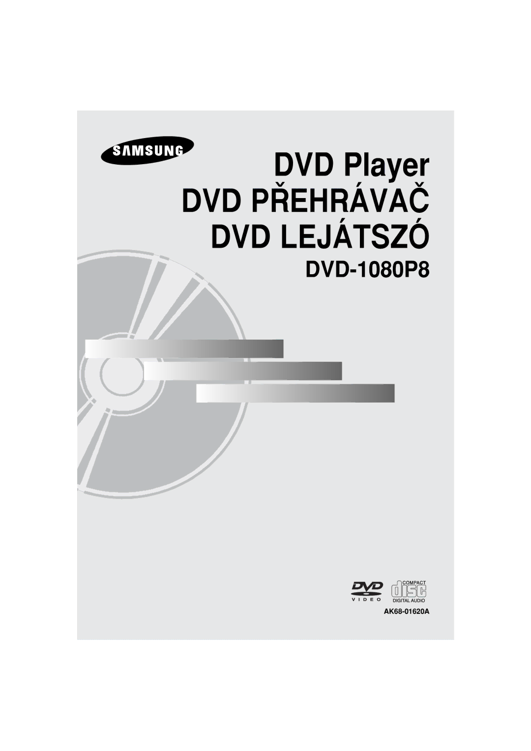 Samsung DVD-1080P8/XEL, DVD-1080P8/XEU, DVD-1080P8/EDC, DVD-1080P8/XET, DVD-1080P8/XEE manual DVD Lejátszó, AK68-01620A 