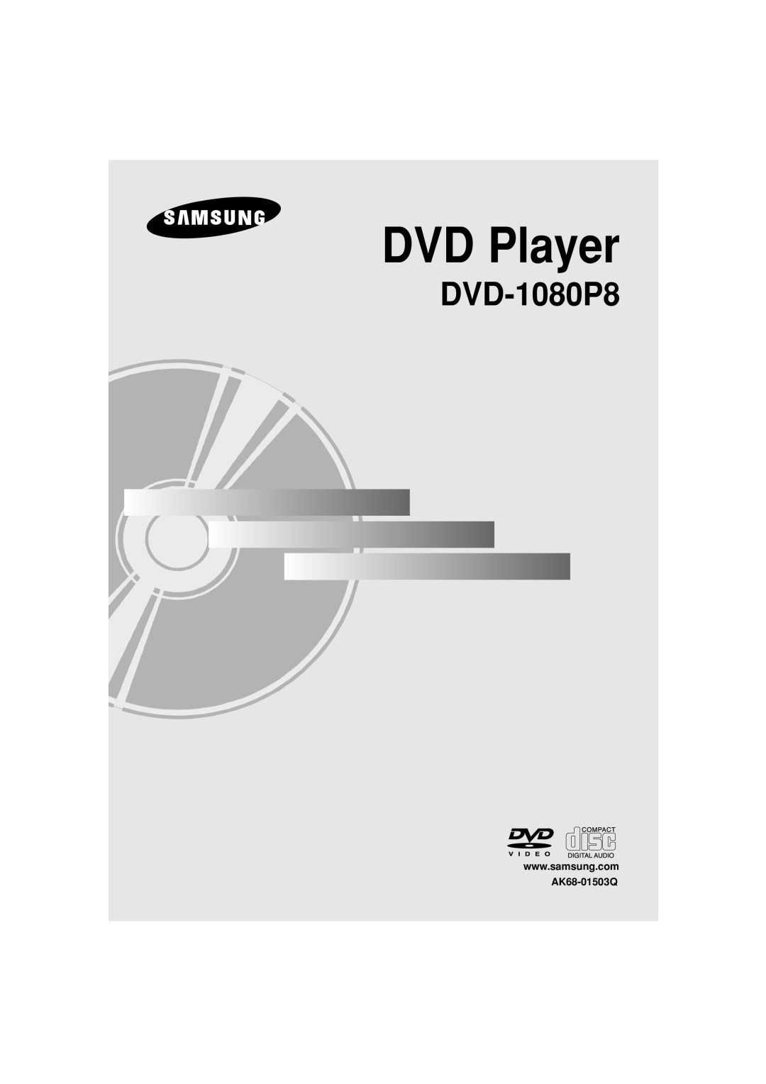 Samsung DVD-1080P8/XEL, DVD-1080P8/XEU, DVD-1080P8/EDC manual DVD Player, AK68-01503Q 