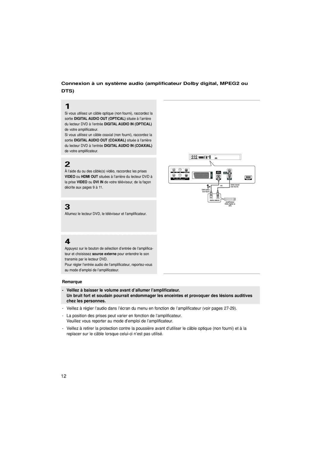 Samsung DVD-1080PK manual Dts 