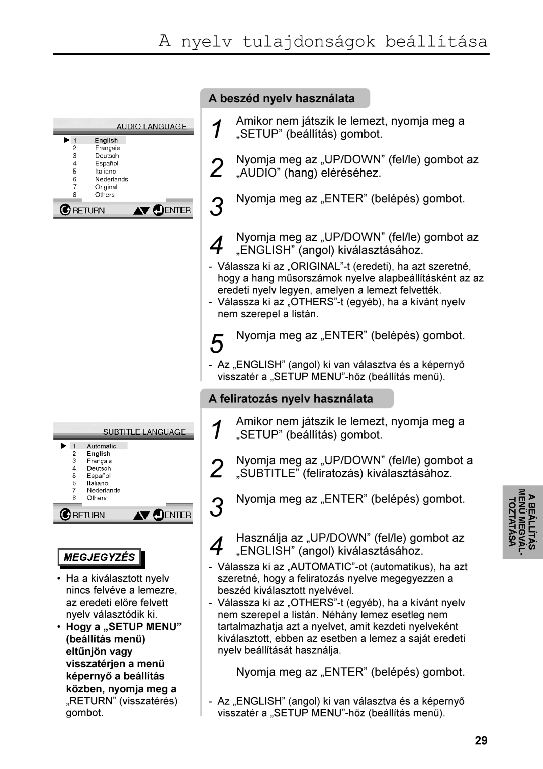 Samsung DVD-511A/XEH, DVD-511/XEH manual Phj, DDNLYiODVWRWWQ, YLVVDWpUMHQYiODVWyGLNPHQÅ, EHiOOtWiVpSHUQ 