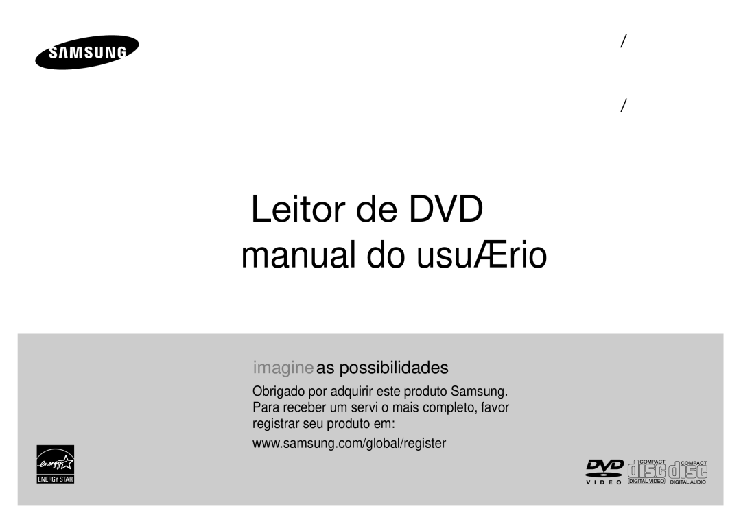 Samsung DVD-C350/XEF, DVD-C550/XEF, DVD-C450/XEF, DVD-C360/AFR Leitor de DVD manual do usuário, Português 