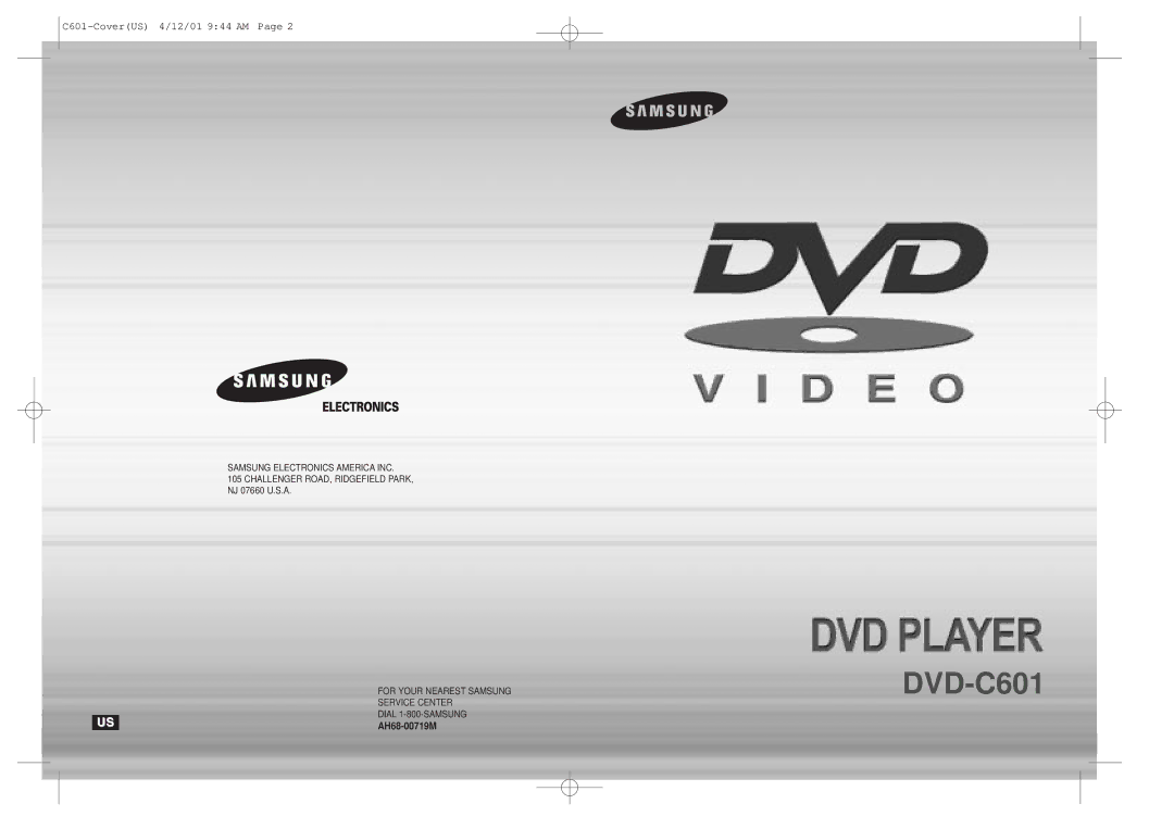 Samsung DVD-C601 manual 