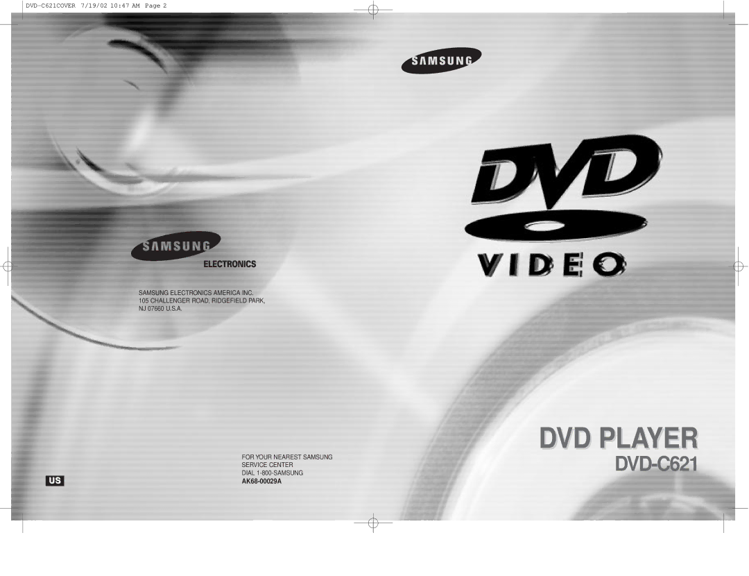 Samsung DVD-C621 manual 