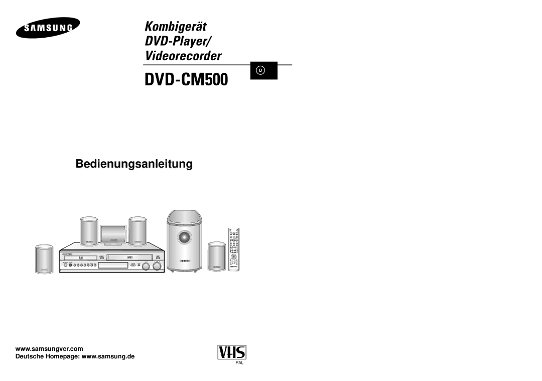 Samsung DVD-CM500H/XEF manual 