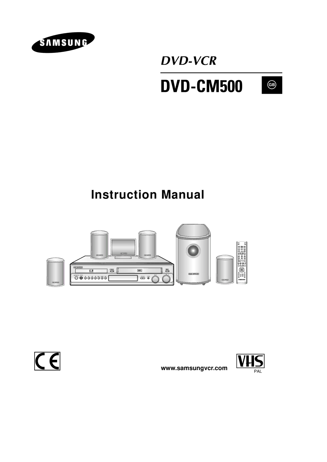 Samsung DVD-CM500H/XEF manual DVD-CM500 GB 