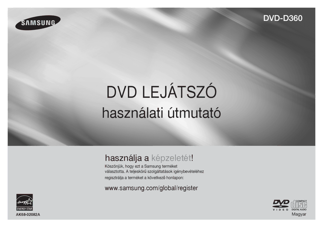 Samsung DVD-D360/EN, DVD-D360/XN, DVD-D360/ZF, DVD-D360/XE manual DVD Lejátszó 