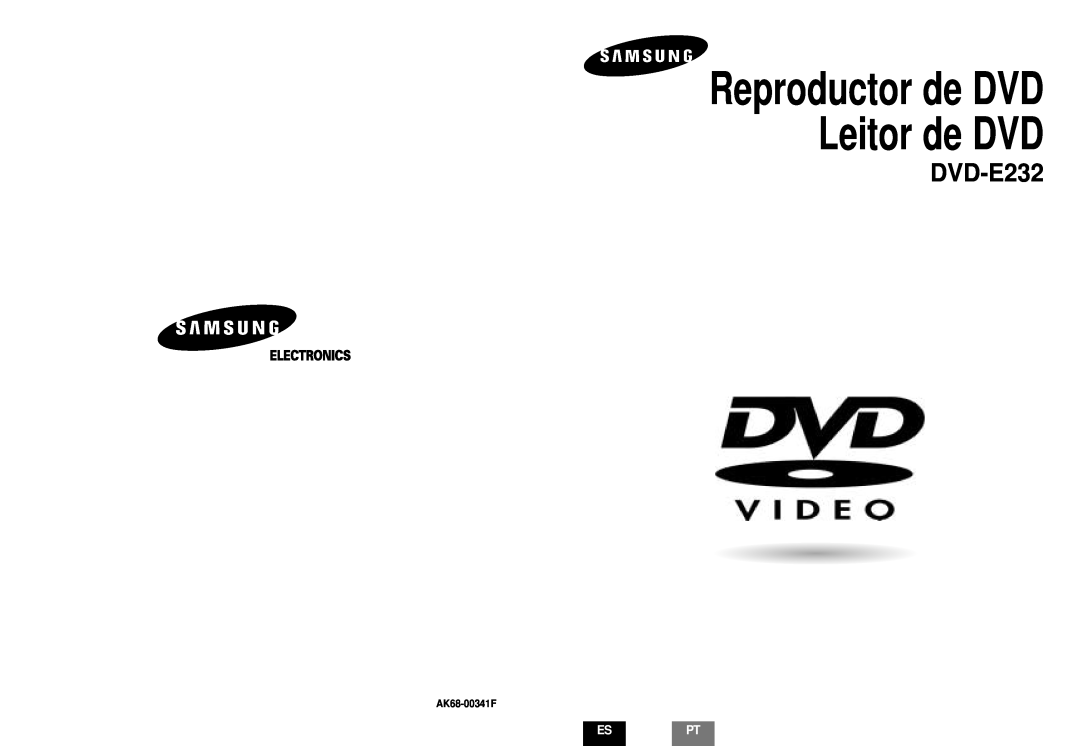 Samsung DVD-E232A/XEC manual Espt, Reproductor de DVD Leitor de DVD 