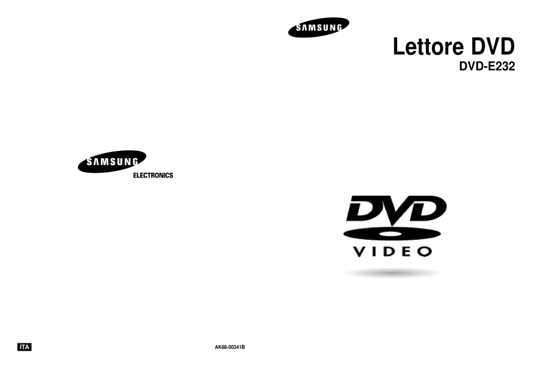 Samsung DVD-E232A/XET manual Lettore DVD 