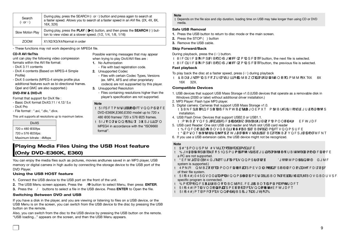 Samsung DVD-E360/XV manual Dvd-Rw & Dvd+R 