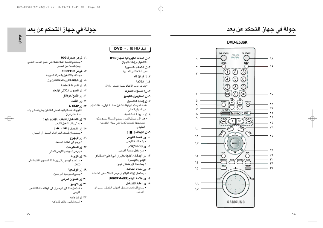 Samsung DVD-E536K/UMG manual £u«Ê ´Ad …±b, ÇÉèdè ¥º∑ªbÂ, ¿Ç, «∞Bu‹ ±º∑uÈ ¸«, ±FOs √±d EF\ÖRé ÇÅ ÜVï 