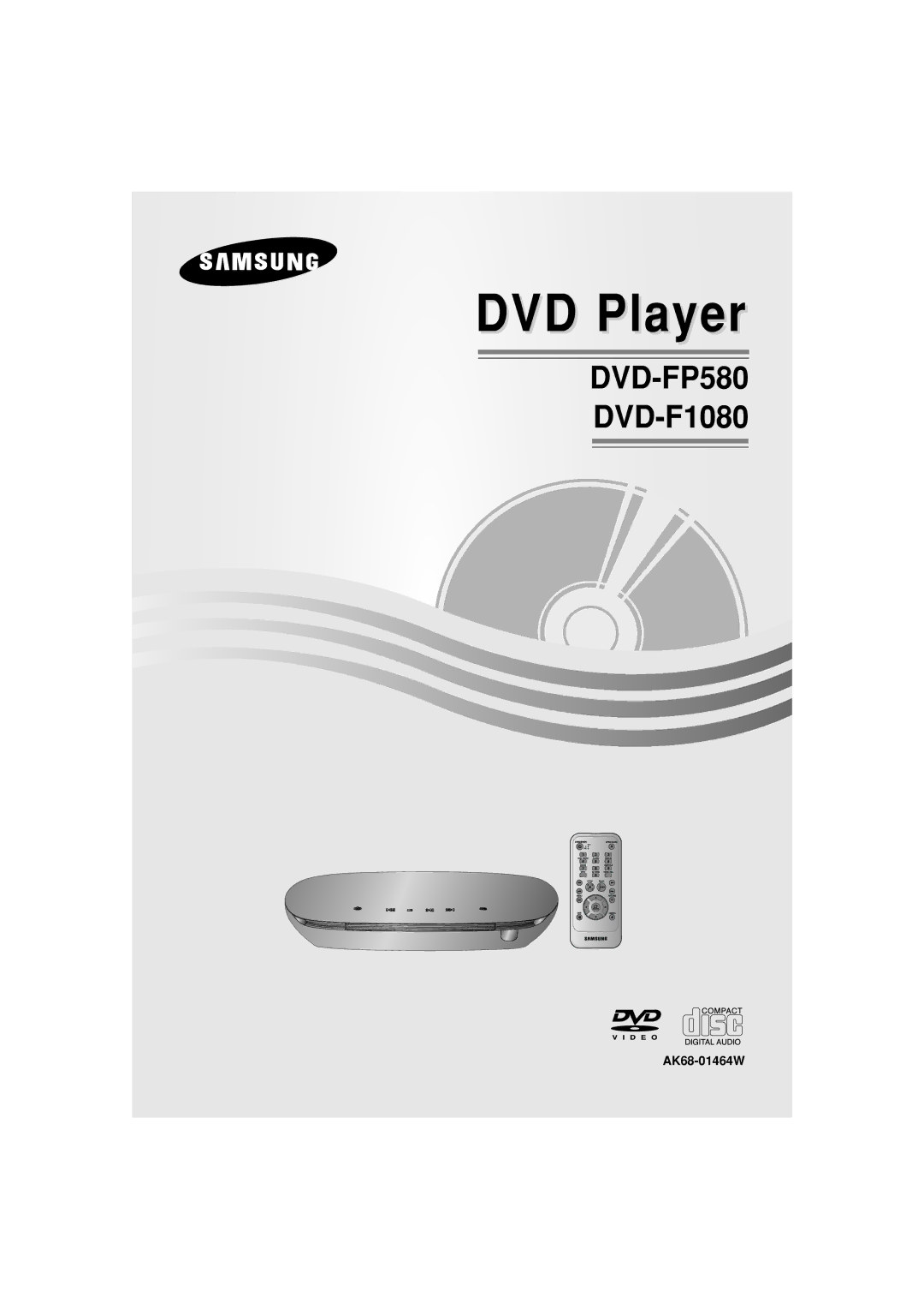 Samsung DVD-FP580/SAM, DVD-F1080/SAM manual DVD Player, AK68-01464W 