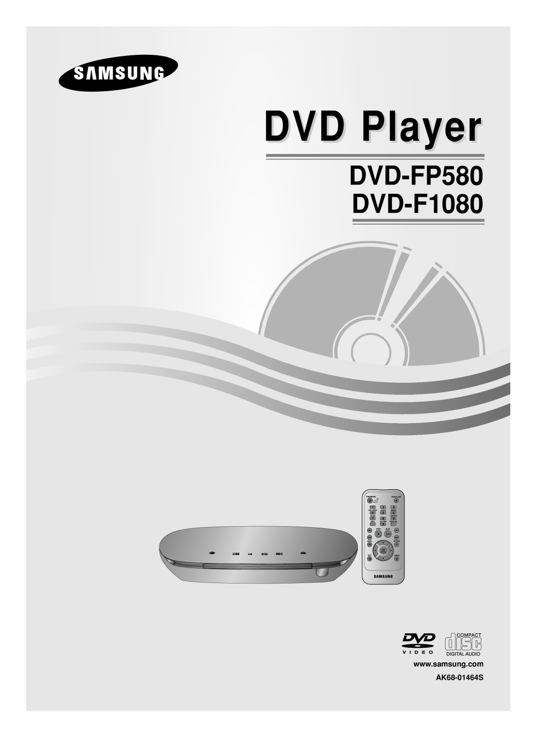 Samsung manual DVD Player, DVD-FP580 DVD-F1080 