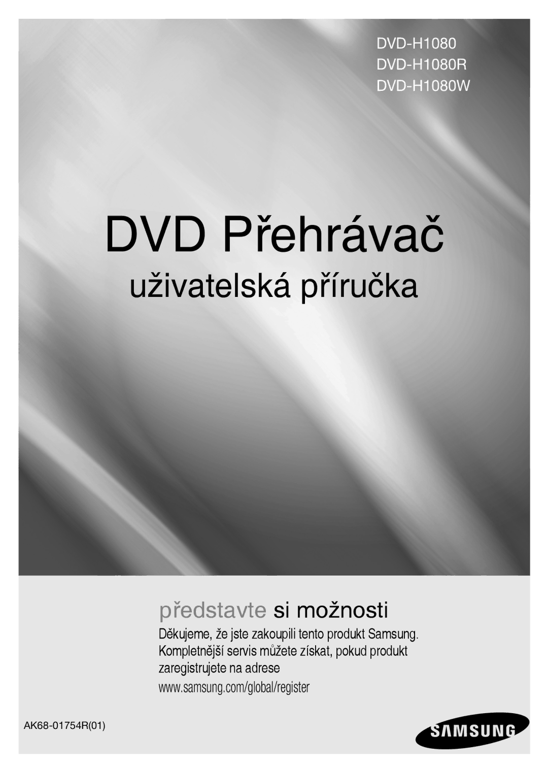 Samsung DVD-H1080/XET, DVD-H1080/EDC, DVD-H1080W/EDC, DVD-H1080W/XEE manual DVD Přehrávač 