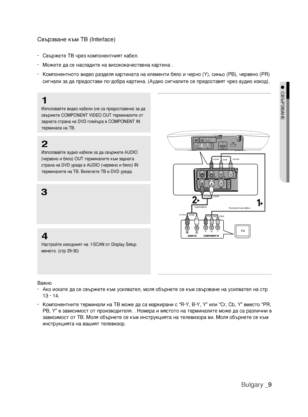 Samsung DVD-H1080/EDC manual ‚˙Á‚‡ÌÂ Í˙Ï íÇ Interlace 