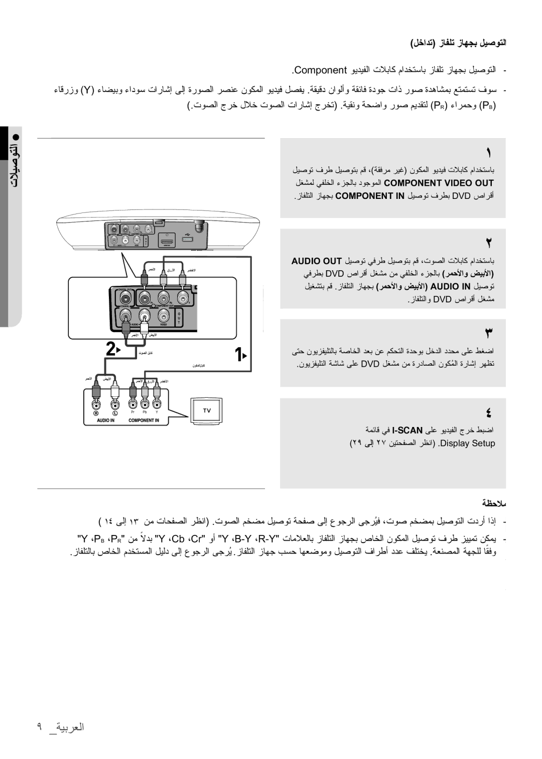 Samsung DVD-H1080/MEA manual ϞΧΪΗίΎϔϠΗίΎϬΠΑϞϴλϮΘϟ, CADCB9BHϮϳΪϴϔϟΕϼΑΎϛϡΪΨΘγΎΑίΎϔϠΗίΎϬΠΑϞϴλϮΘϟ , ΖϼϴλϭΘϟO 